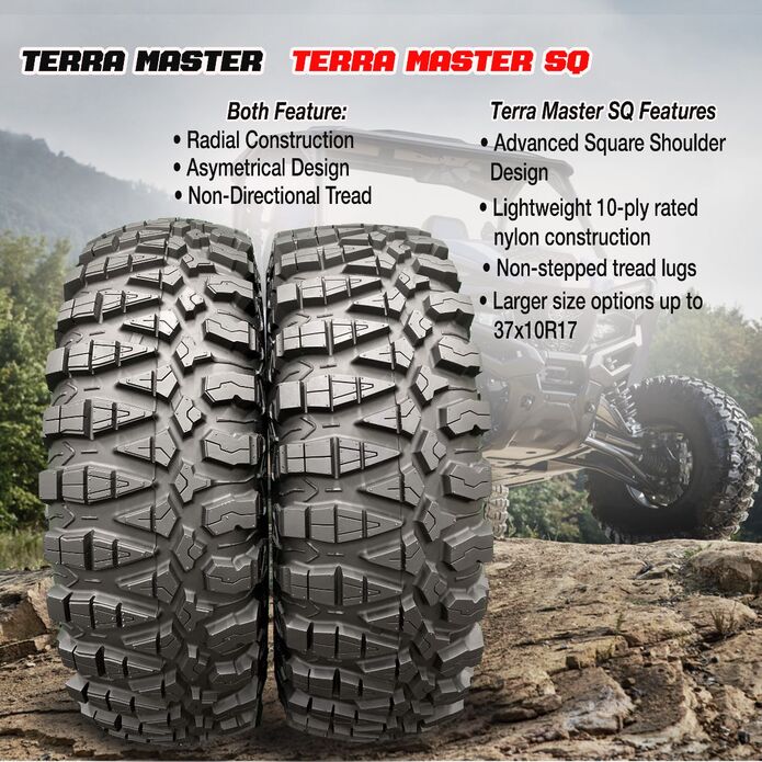 GBC Tires New Terra Master SQ to be featured on   Yamaha Wolverine RMAX2 1000 Sport